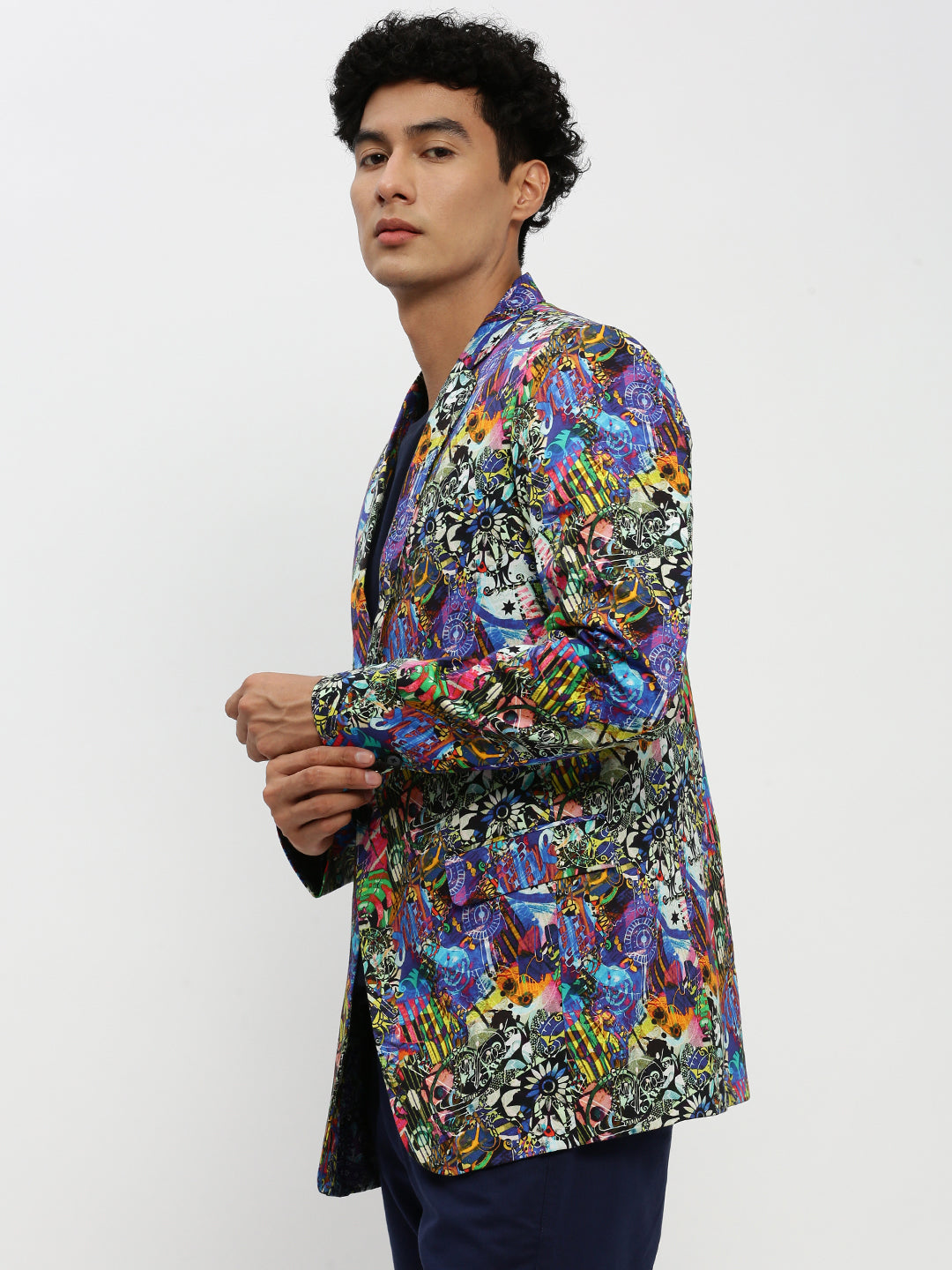 Men Multi Printed Blazer