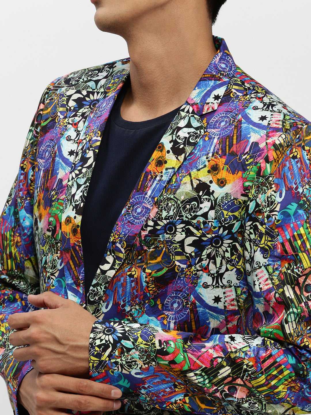 Men Multi Printed Blazer