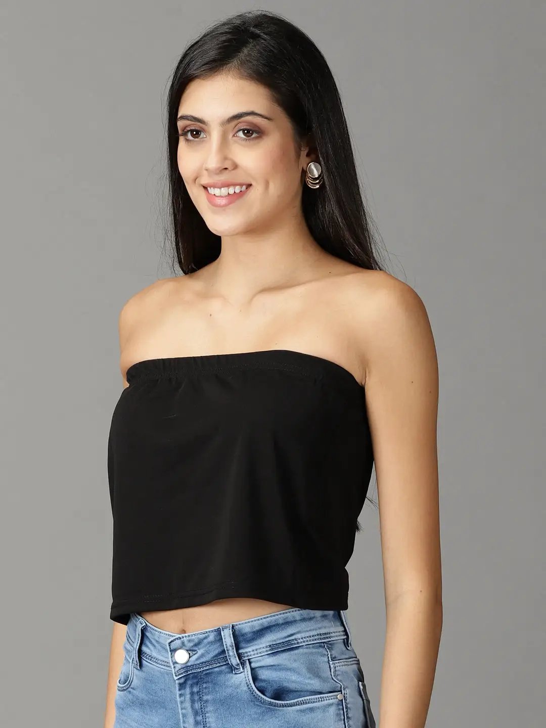 Women's Navy Blue Printed Top