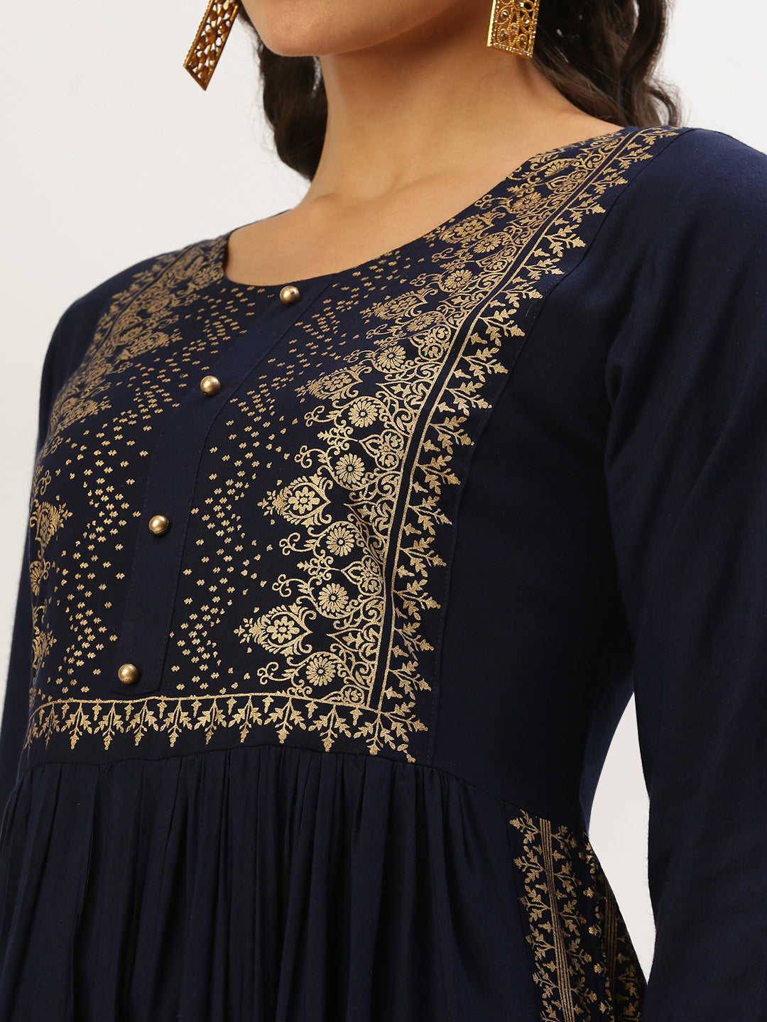 Women's Teal Solid Kurta Set