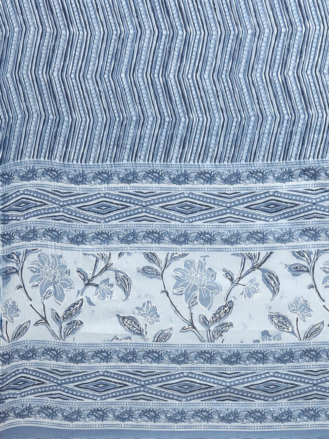 Women's Blue Printed Kurta Set