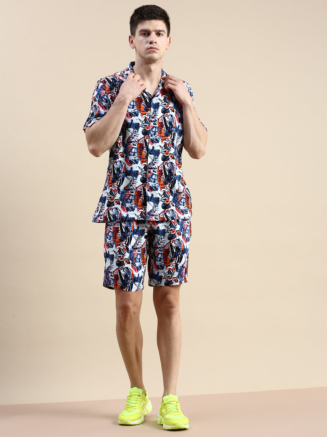 Men Multi Printed Casual Co ord Set