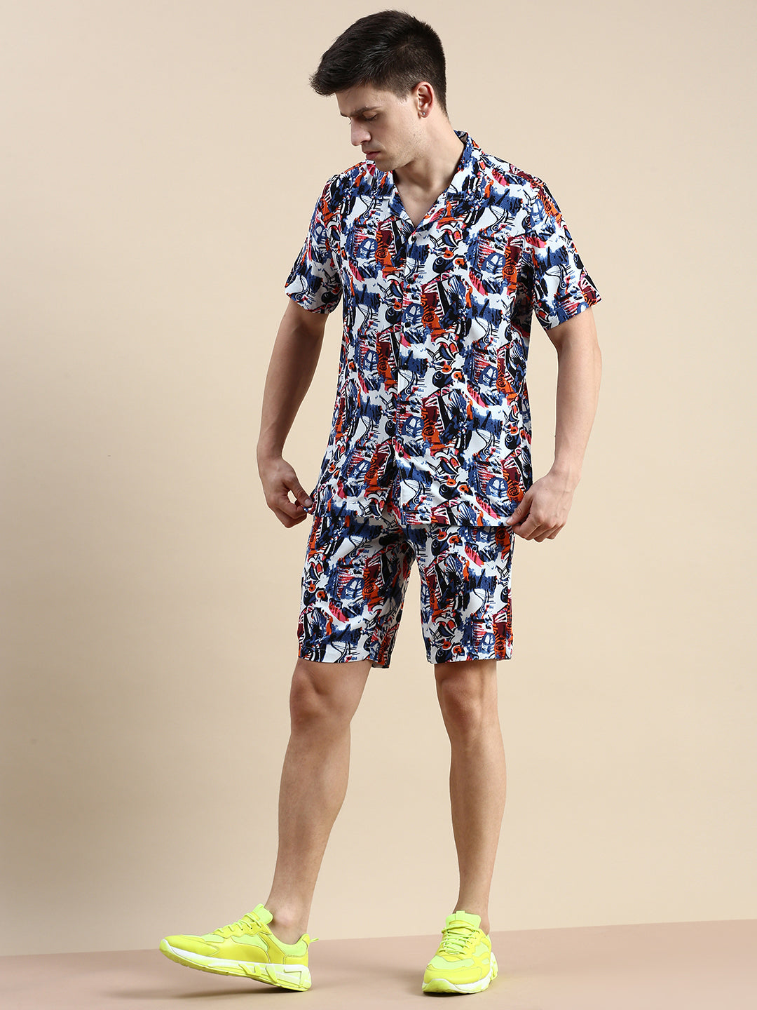 Men Multi Printed Casual Co ord Set