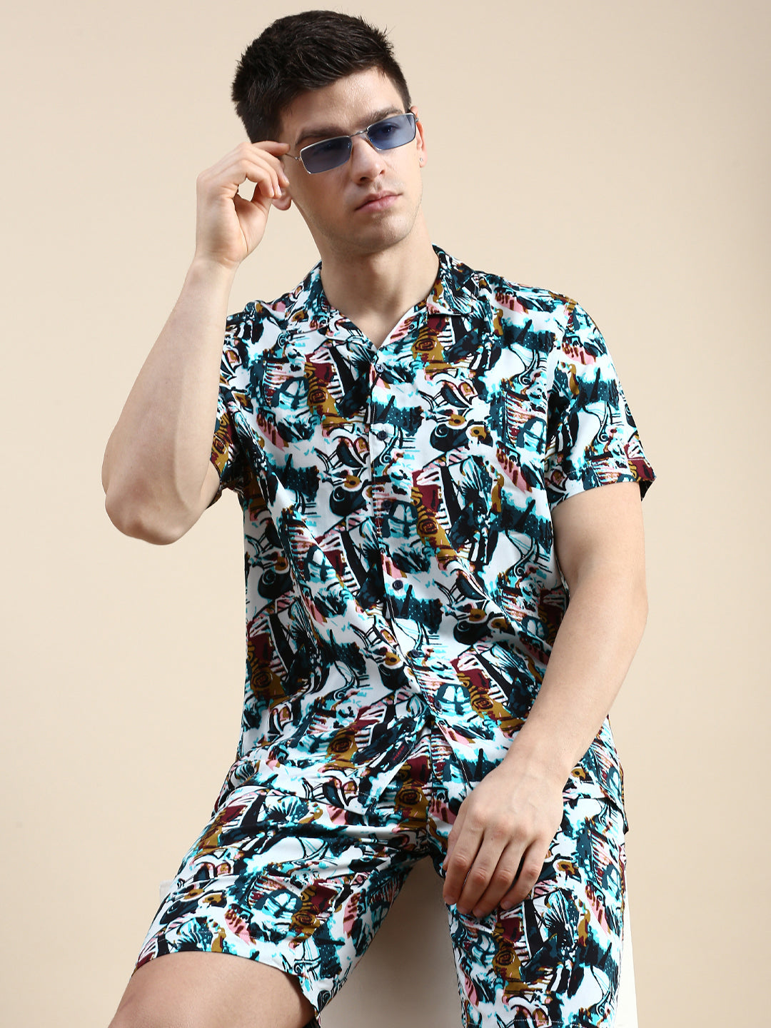 Men Multi Printed Casual Co ord Set