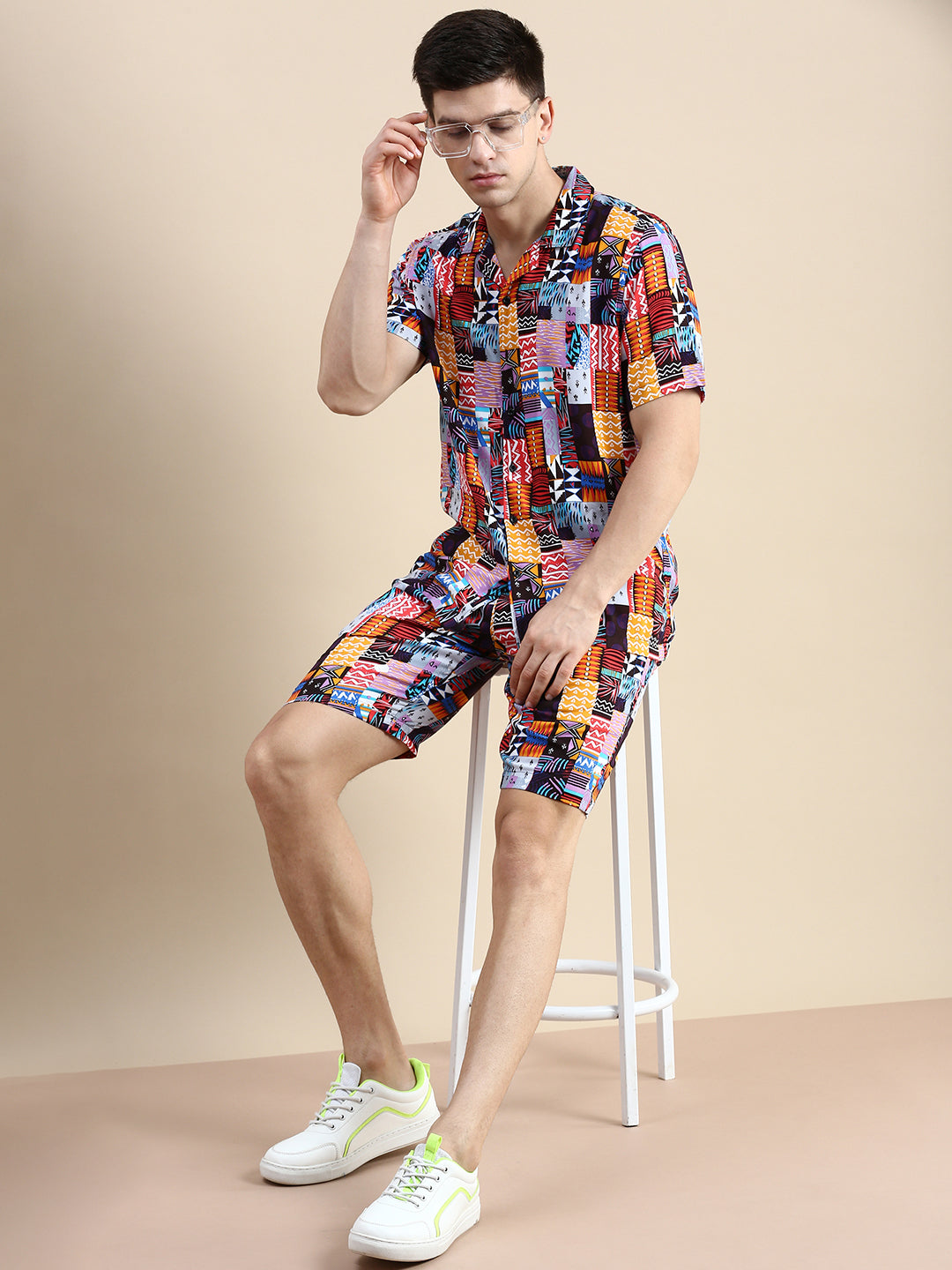 Men Multi Printed Casual Co ord Set