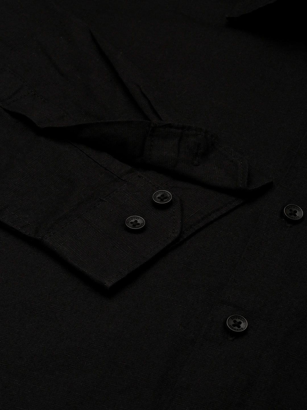 Men Black Solid Formal Shirt