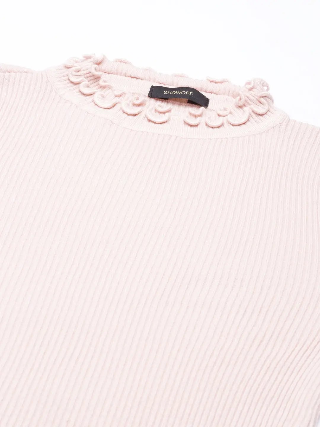 Women's Peach Solid Top