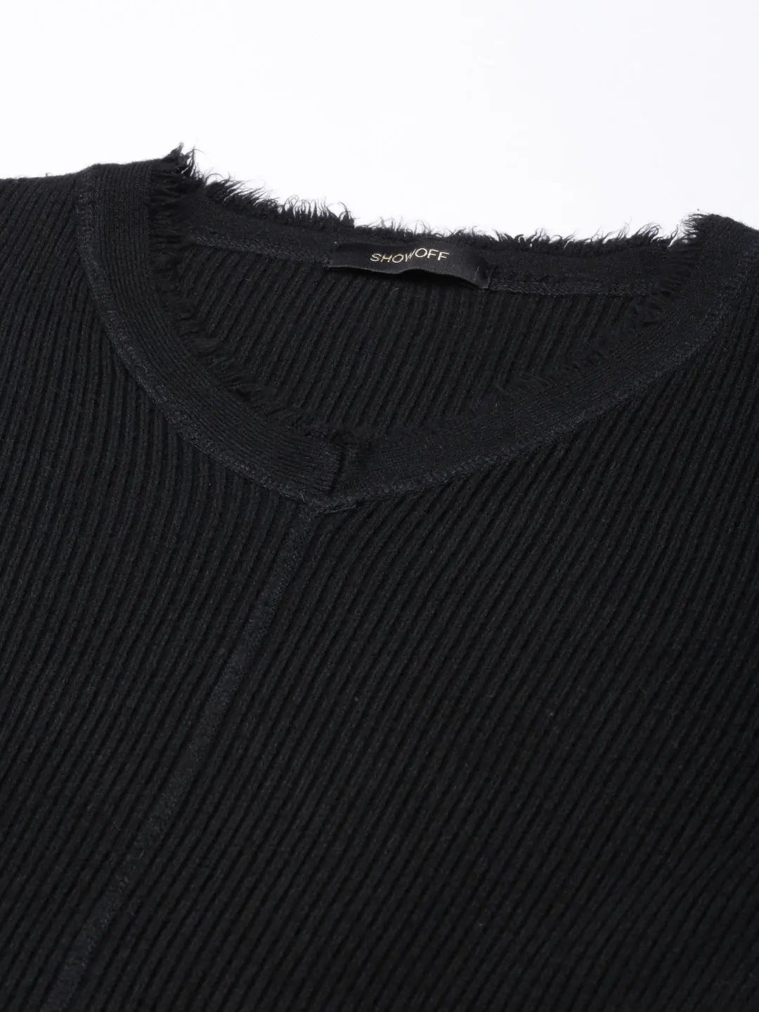Women's Black Solid Top