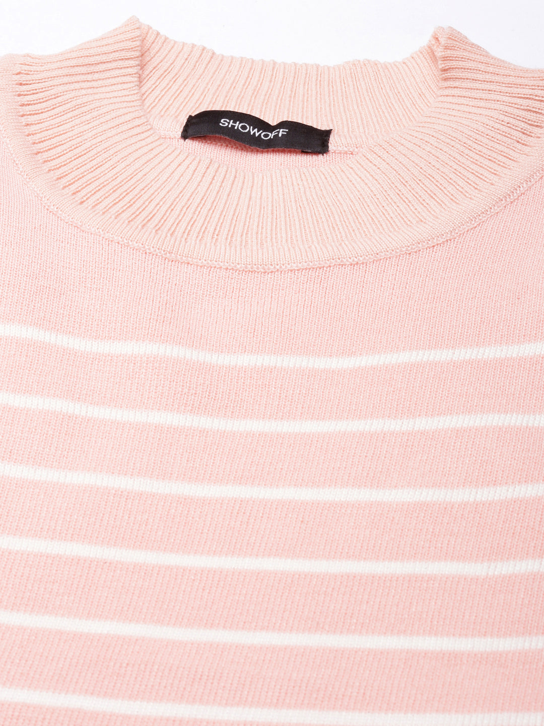 Women Peach Striped Top