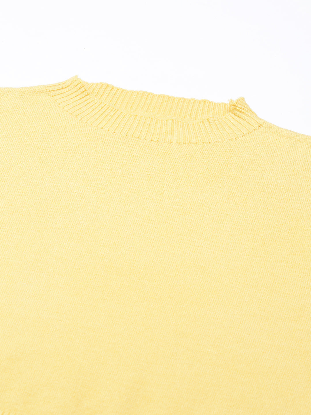 Women Yellow Solid Top