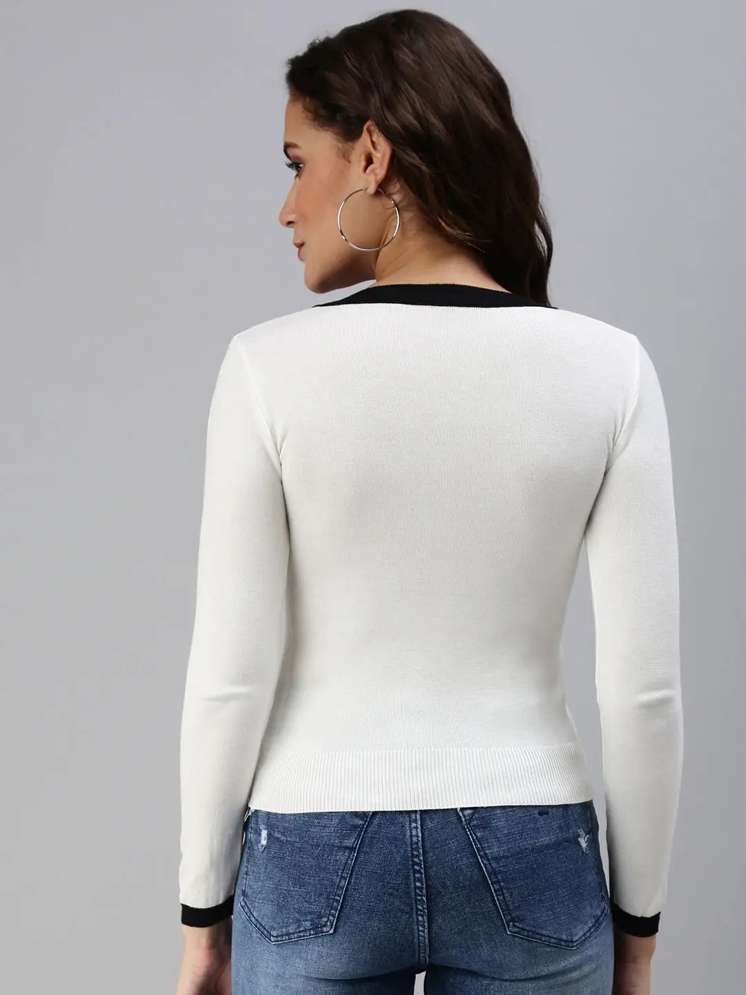 Women's Beige Solid Top