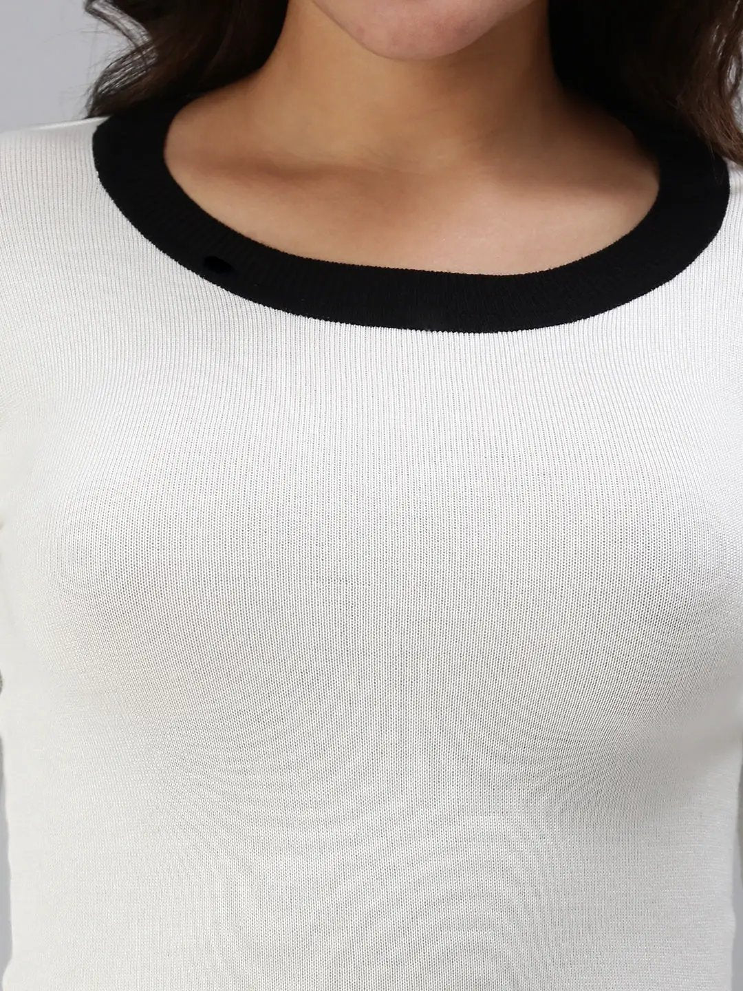 Women's Beige Solid Top