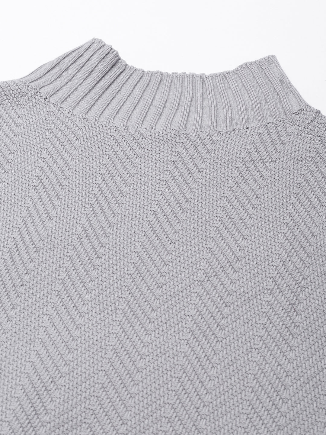 Women Grey Textured Top