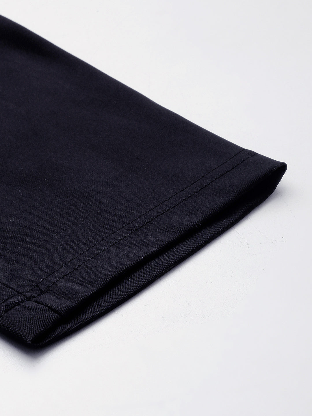 Men Navy Blue Solid Track Pant