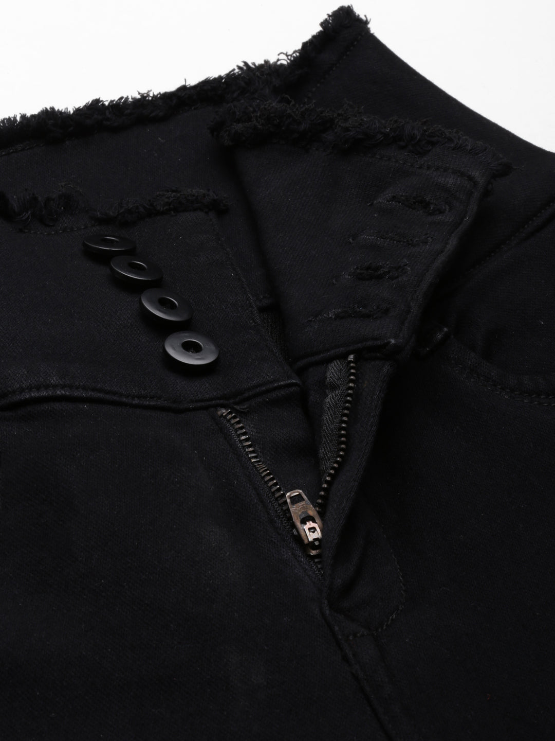 Women's Black Solid Super Skinny Fit Denim Jeans