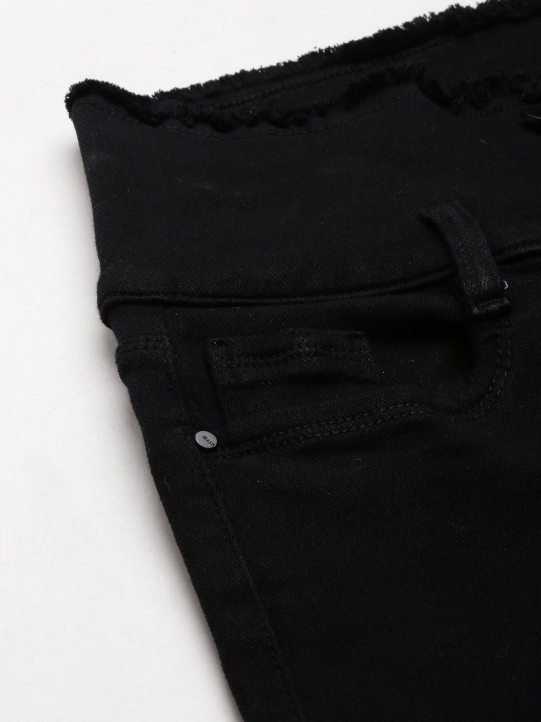 Women's Black Solid Super Skinny Fit Denim Jeans