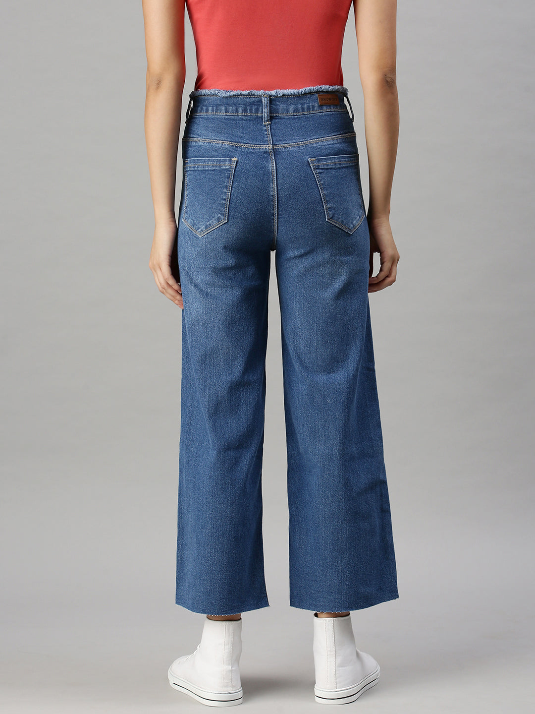 Women's Denim Wide Leg Blue Jeans