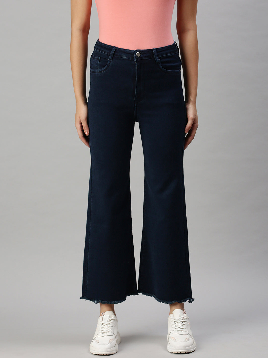 Women's Denim Wide Leg Blue Jeans