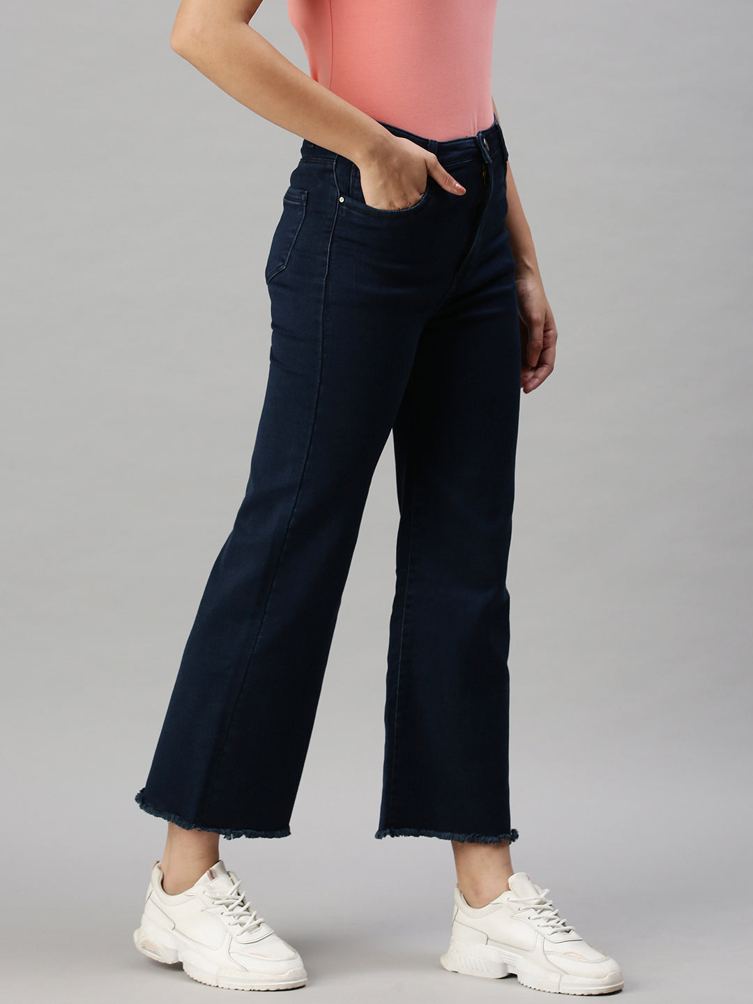 Women's Denim Wide Leg Blue Jeans