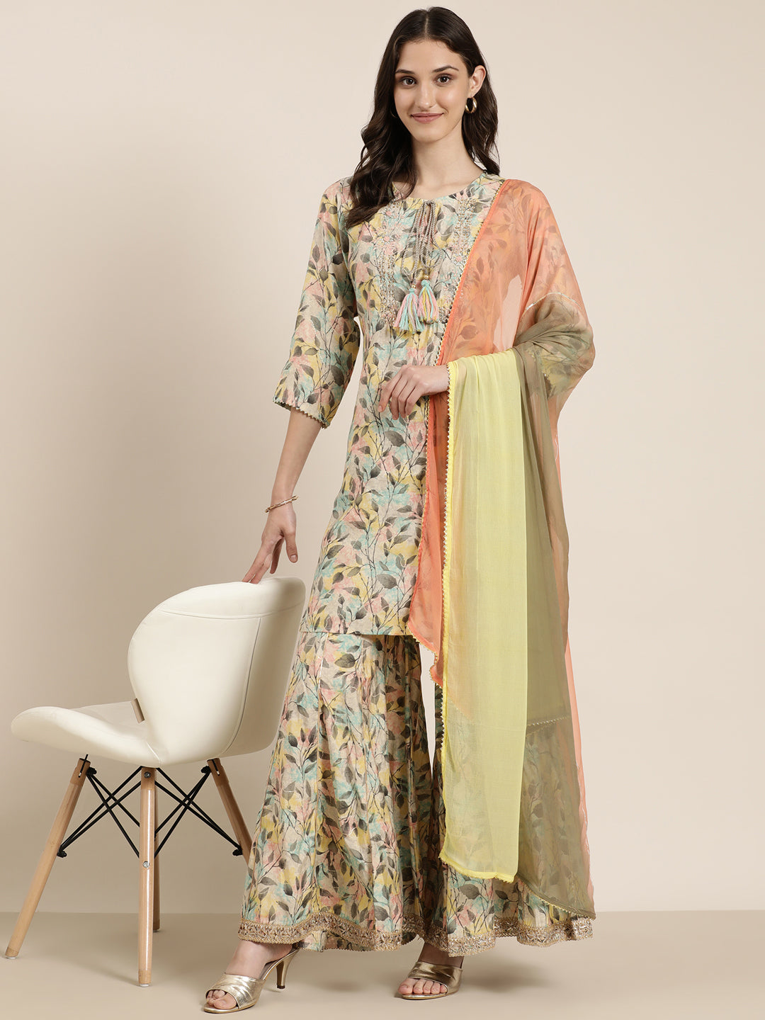 Women Multi Floral Kurta Set