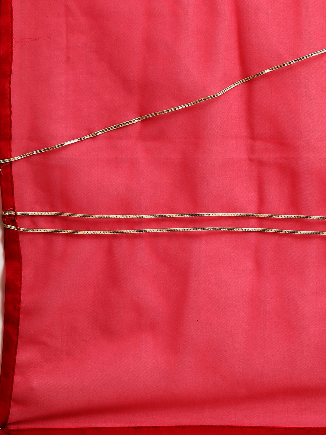 Women's Anarkali Red Solid Kurta Sets with Trousers & Dupatta