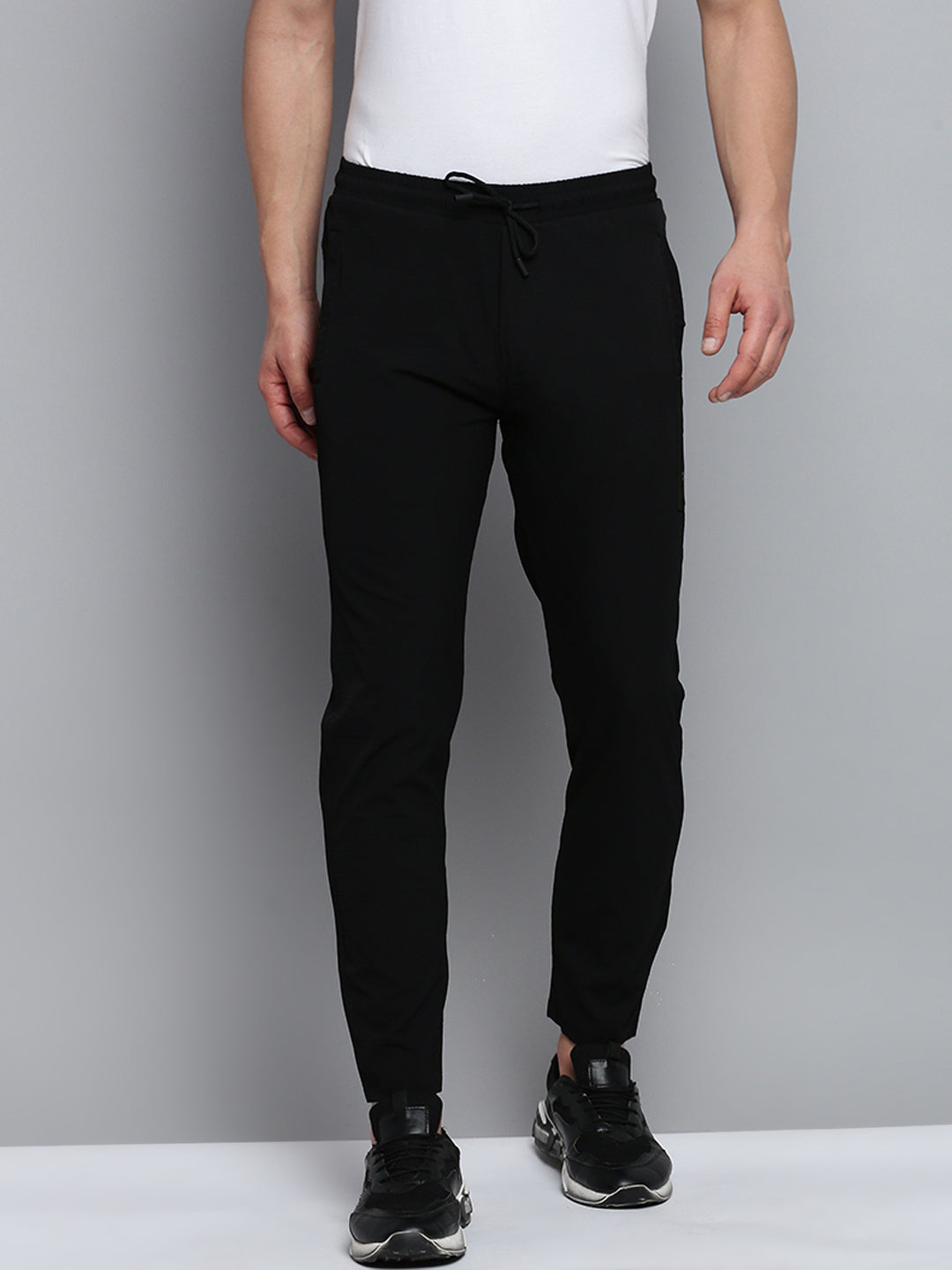 Men Black Solid Casual Jogger